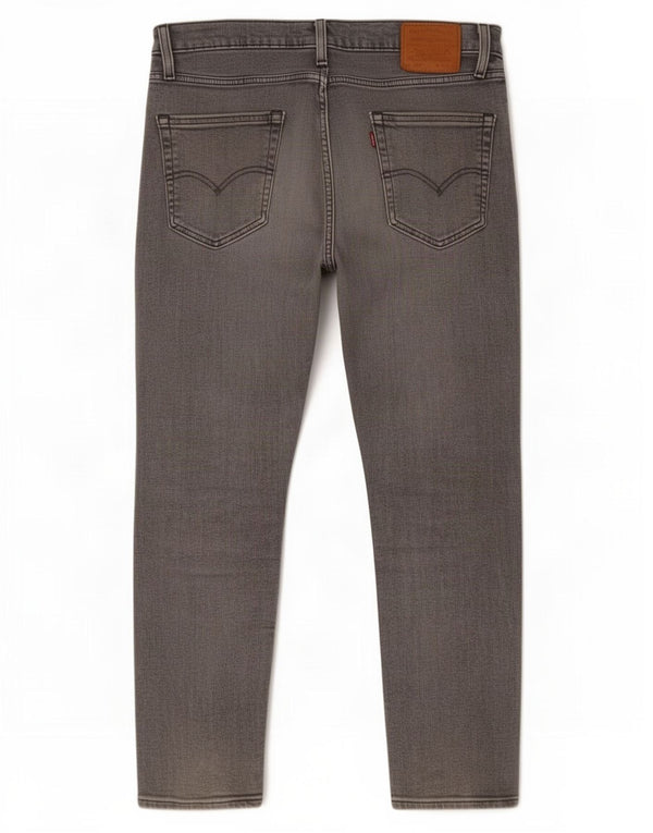 Levi's Herre 502 tilspidsede jeans W33 L30 Grå bomuld