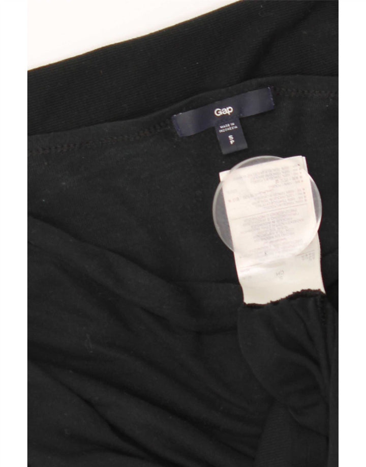 Gap Womens Drop Neck Top Langærmet UK 10 Small Black Lyocell
