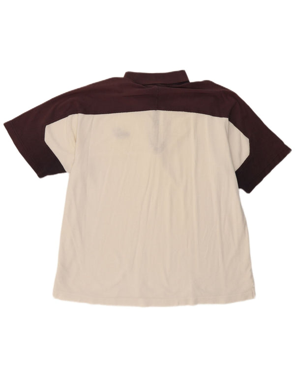 PUMA Poloshirt til mænd XL Hvid Colourblock Bomuld