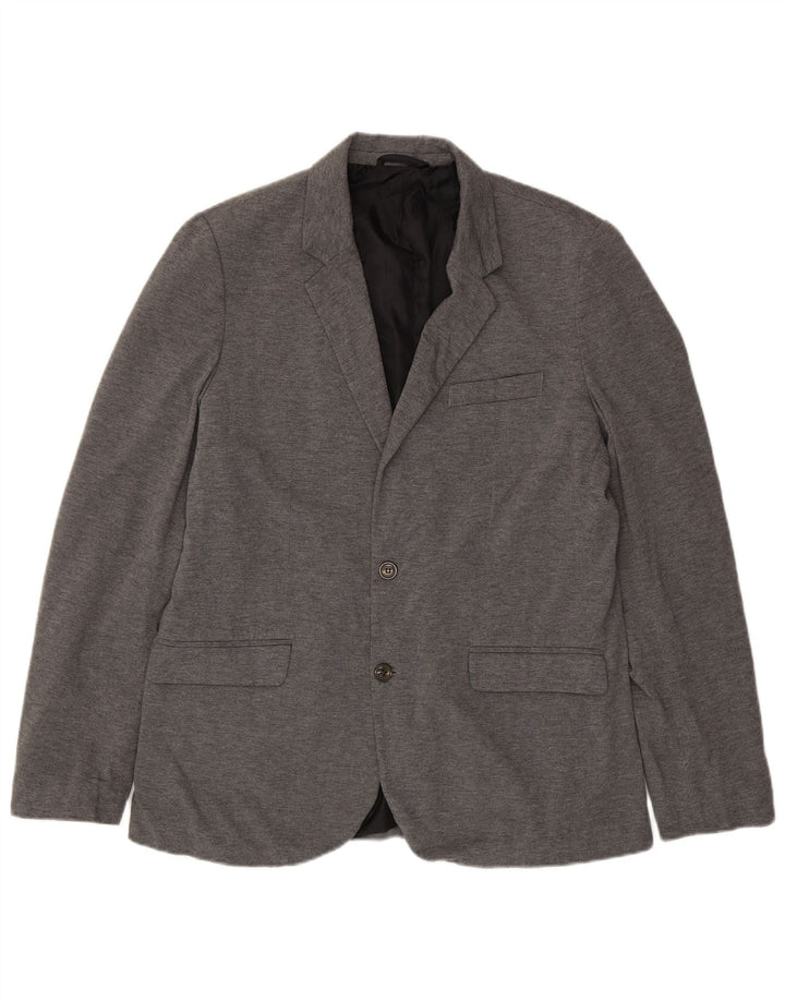 Zara Blazerjakke til mænd med 2 knapper UK 44 2XL Grå Polyester