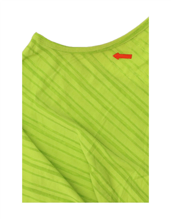 NIKE Womens Climalite Vest Top UK 16/18 Large Green Striped Polyester Vintage Nike and Second-Hand Nike from Messina Hembry 