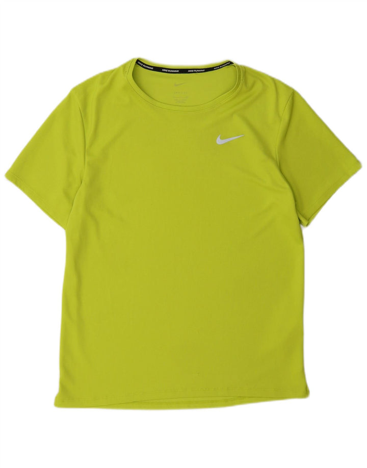 Nike Herre Dri Fit T-Shirt Top Lille Grøn Polyester