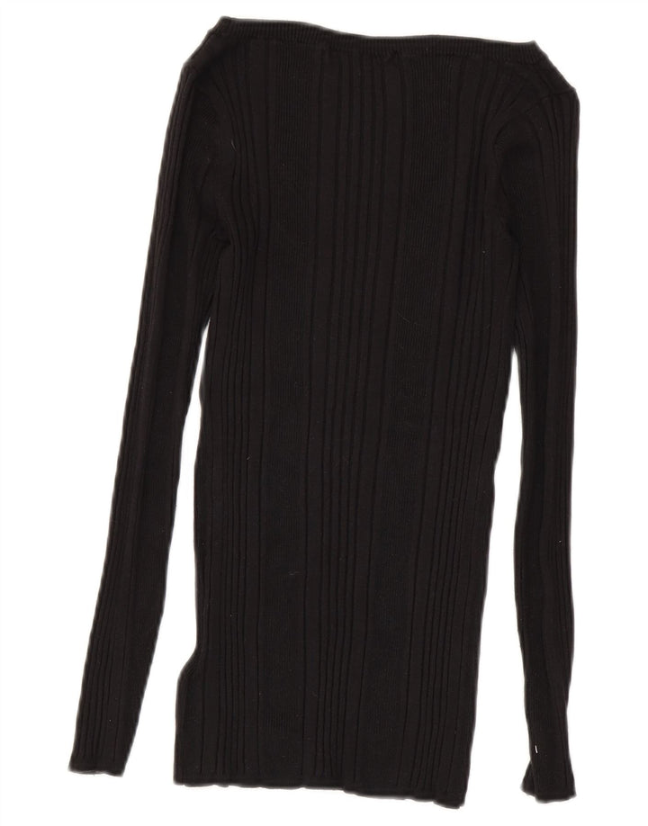 Marks & Spencer Dame Off Shoulder Top UK 8 Small Black Viscose