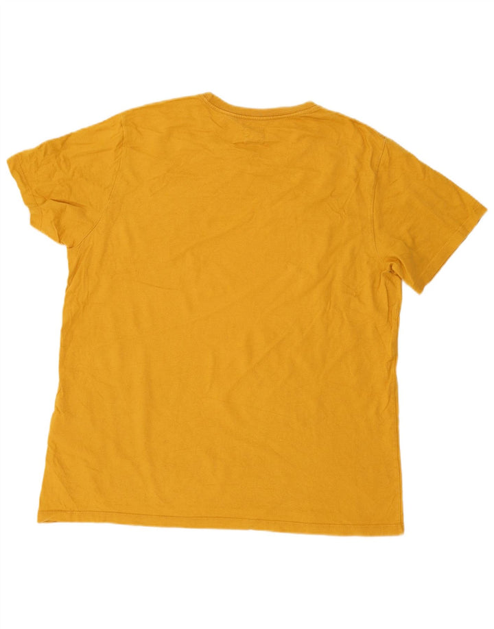 Levi's Herre Standard T-Shirt Top Stor Gul Bomuld