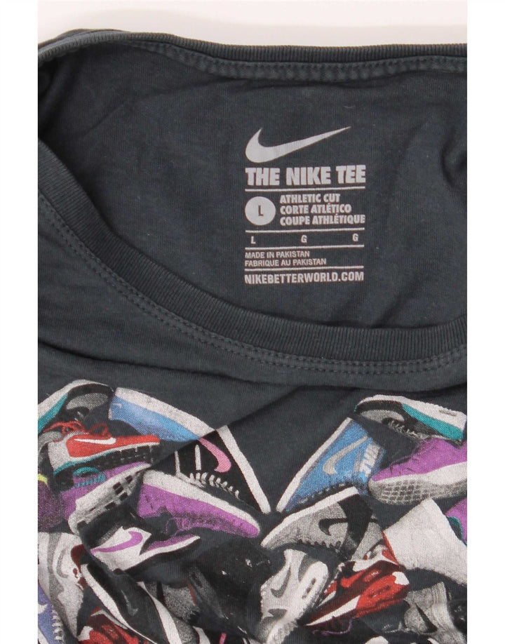 Nike grafisk T-shirt top til kvinder DK 14 Stor grå