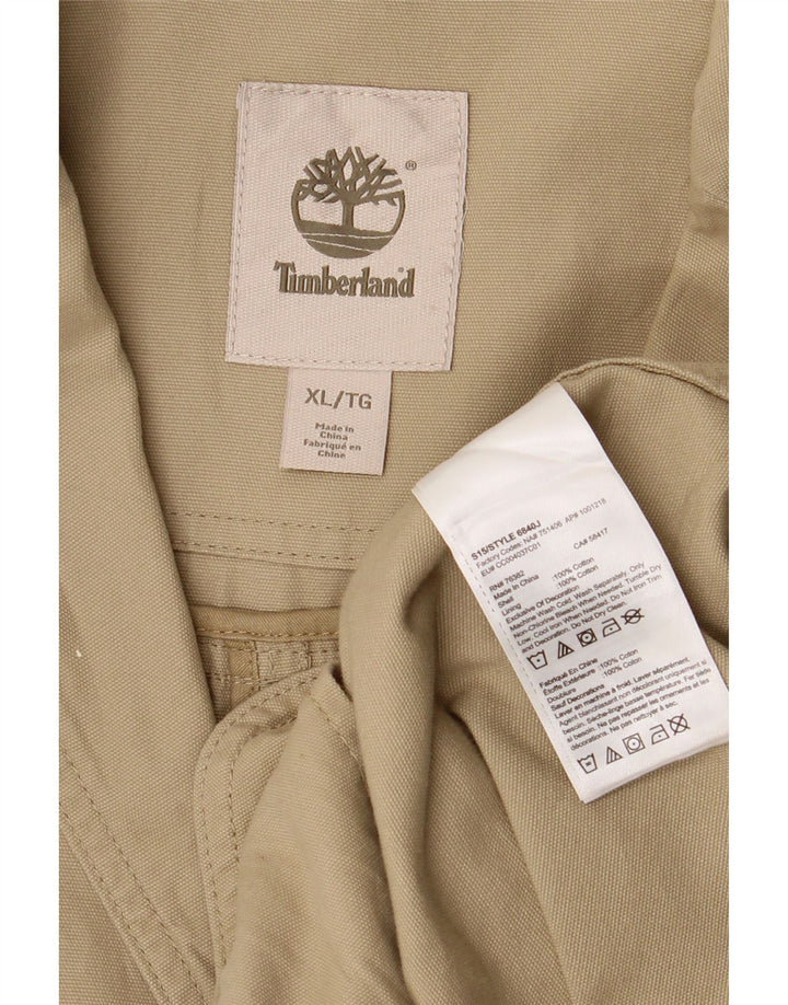 Timberland Herre 3-knaps blazerjakke UK 42 XL Beige Bomuld