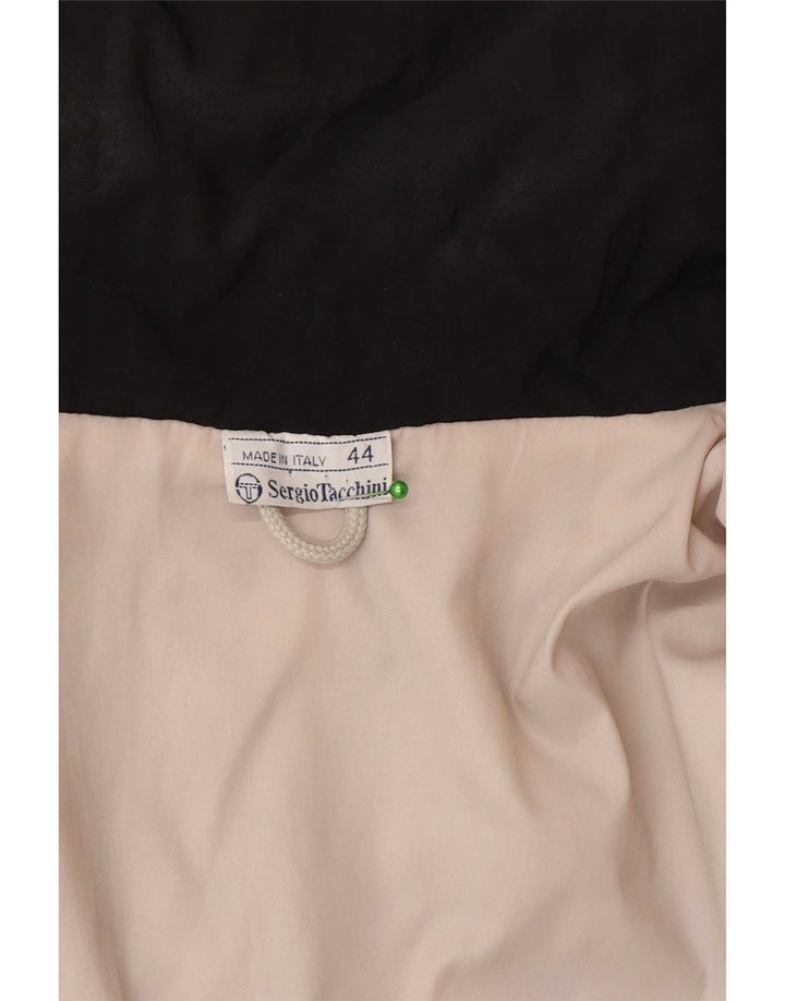 Sergio Tacchini Dame Windbreaker Jacket IT 44 Medium Sort Geometrisk