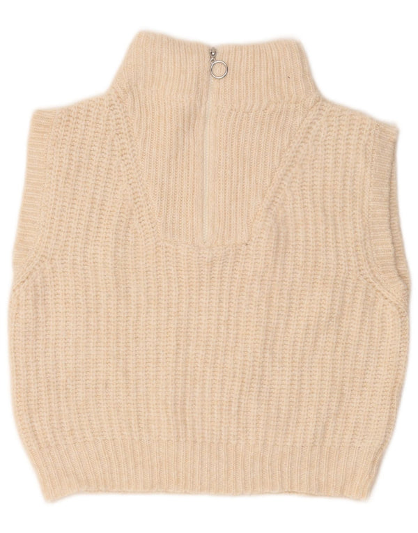 Marks & Spencer Girls Vest tanktop med lynlås 13-14 år hvid akryl
