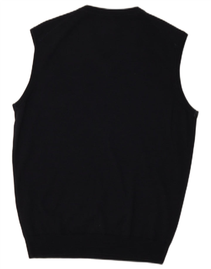 Boggi Herrevest Tank Top Medium Marineblå Uld