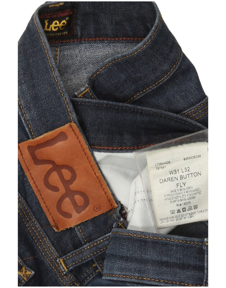 Lee Mens Daren Slim Jeans W31 L27 Marineblå Bomuld