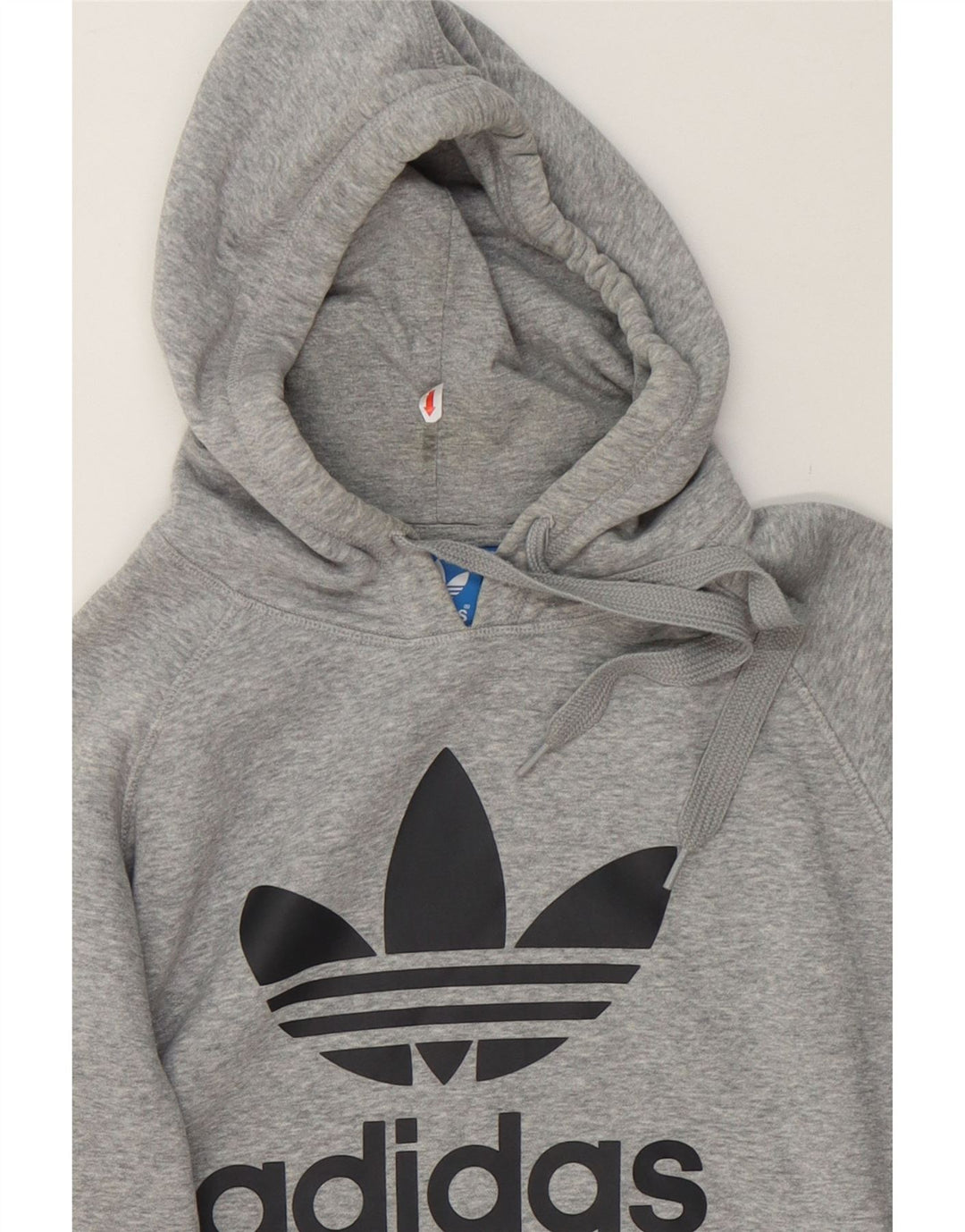 ADIDAS Mens Graphic Hoodie Jumper Medium Grey Cotton Vintage Adidas and Second-Hand Adidas from Messina Hembry 