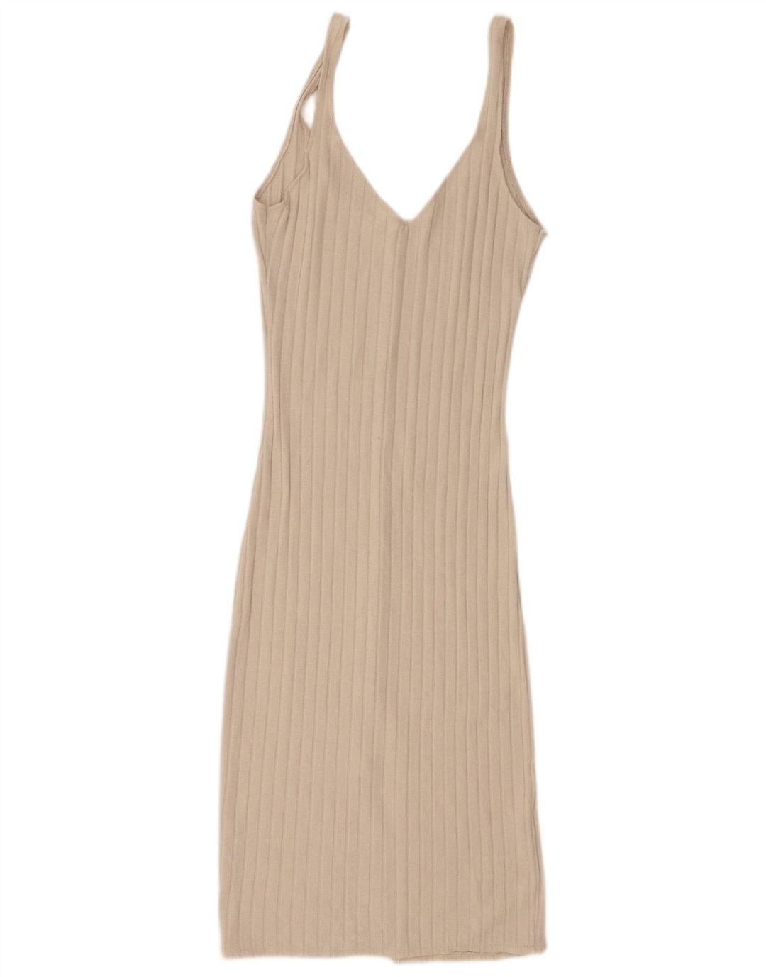 Zara Womens Slip Dress UK 10 Small Beige Viscose