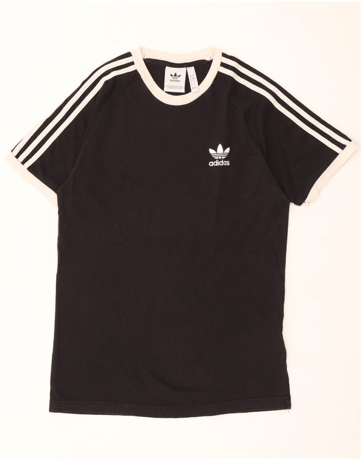 Adidas herre T-shirt top lille sort bomuld