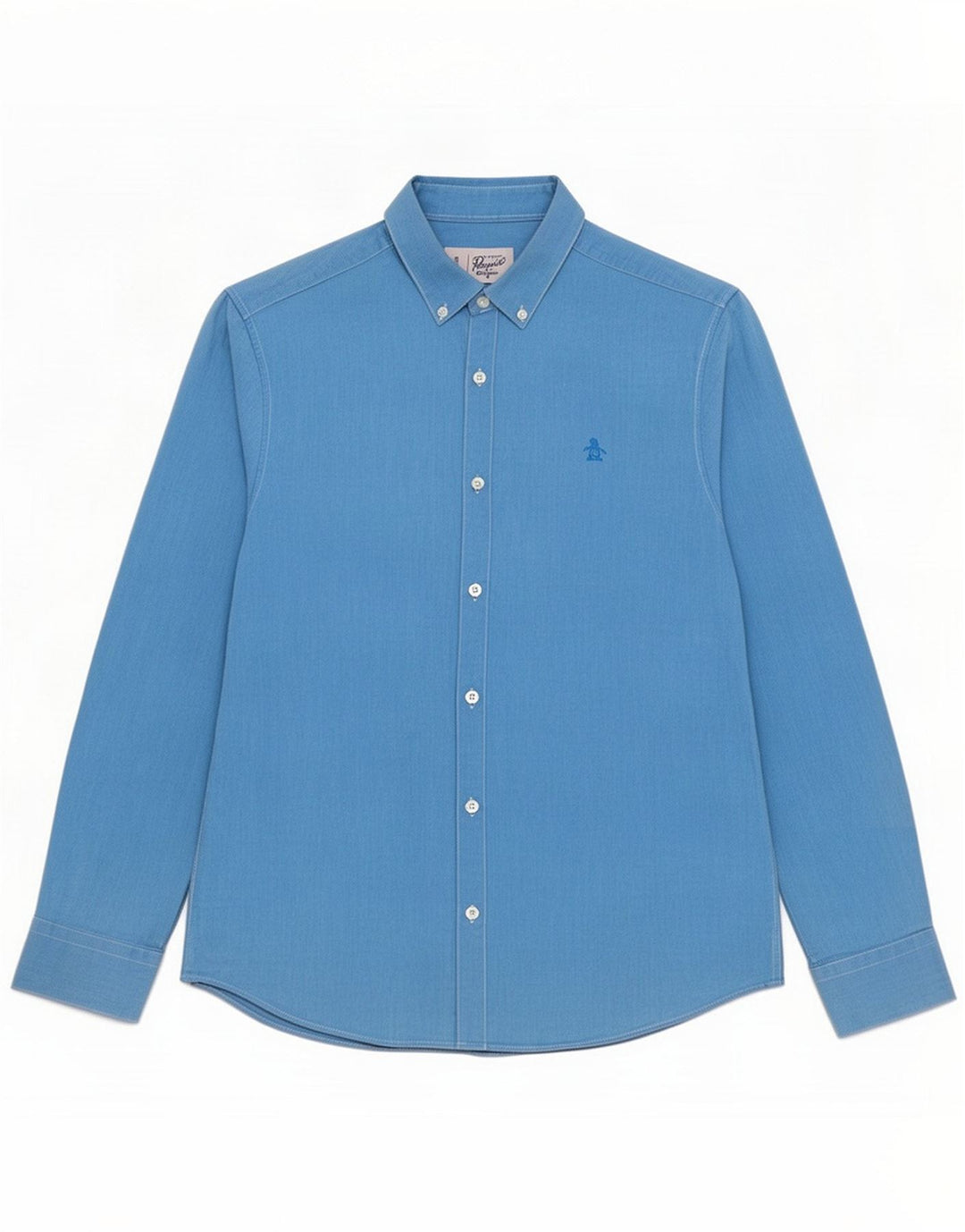 Penguin Herreskjorte Medium Blue Cotton