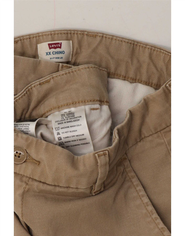 Levi's Herre 511 Slim Chino Bukser W30 L27 Beige Lyocell