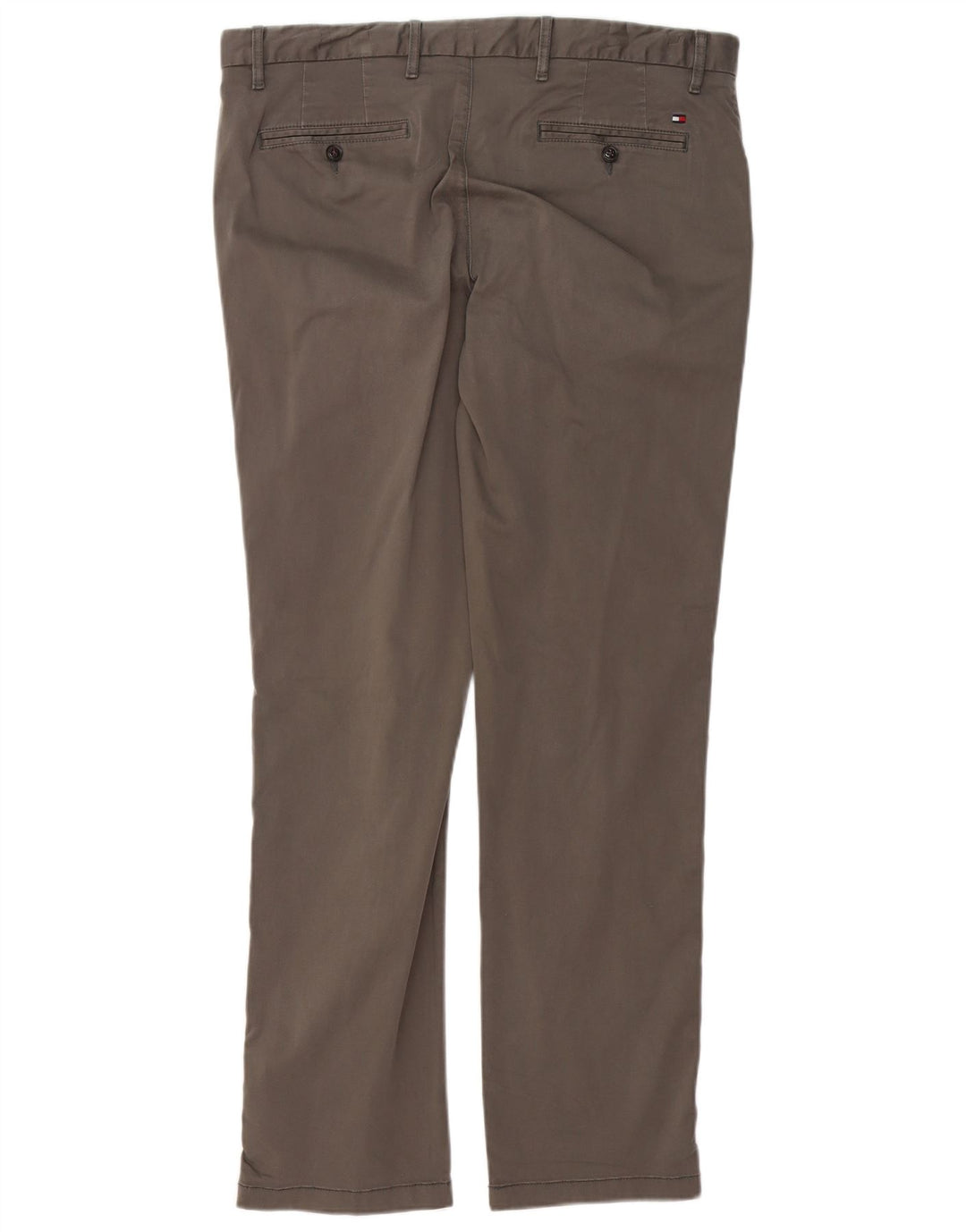 TOMMY HILFIGER Slim Chino-bukser til mænd W36 L32 Grå bomuld