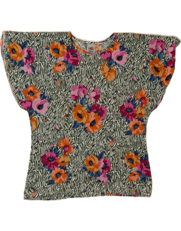 VINTAGE Womens Batwing Blouse Top IT 46 Large Multicoloured Floral Vintage Vintage and Second-Hand Vintage from Messina Hembry 