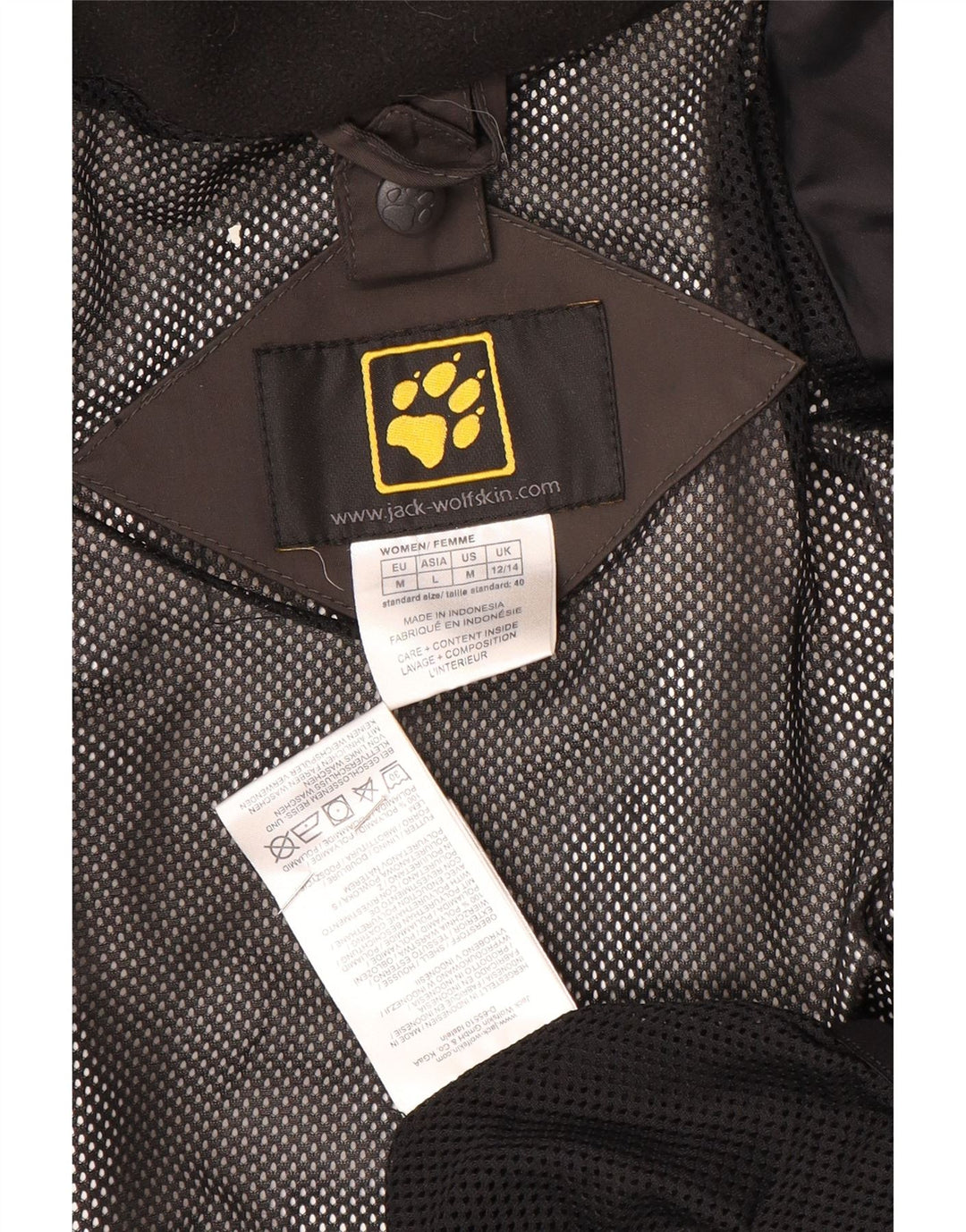 Jack Wolfskin Dame Oversized regnjakke UK 12/14 Medium Brown