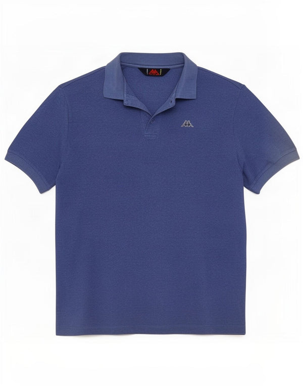 Kappa Polo skjorte til mænd Medium Blue Cotton