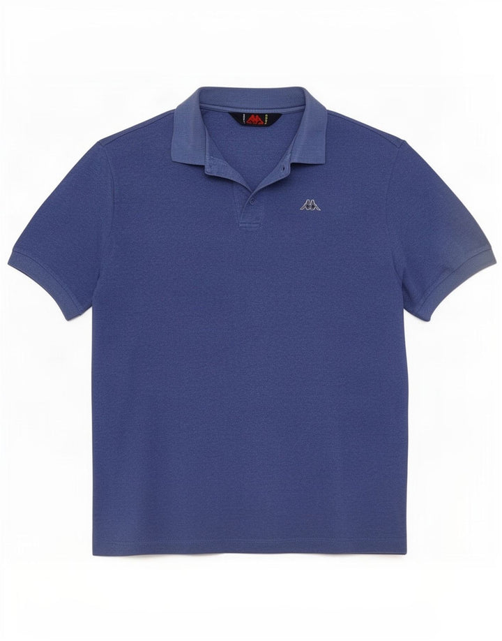 Kappa Polo skjorte til mænd Medium Blue Cotton