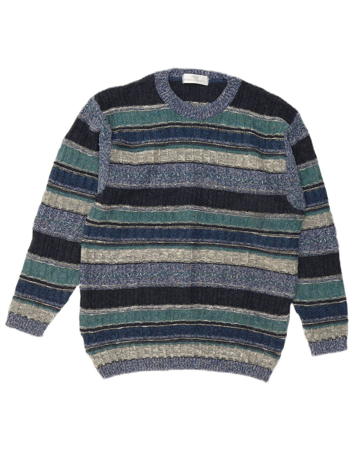 Marks & Spencer Herre St. Michael Jumper Sweater med rund hals lille blå