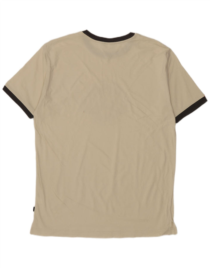ASICS Herre grafisk T-shirt Top Stor Beige Bomuld