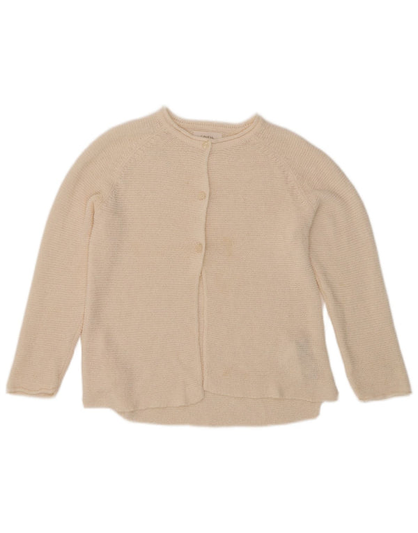 ZARA Girls Cardigan Sweater 8-9 Years Off White Acrylic