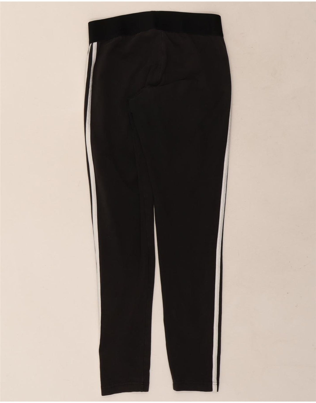 Adidas Dame Leggings UK 12/14 Medium Sort Bomuld