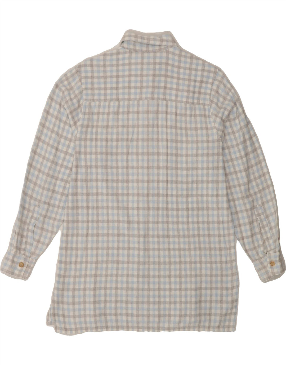 GIANI FEROTI Womens Flannel Shirt UK 10 Small Grey Check Cotton Vintage Giani Feroti and Second-Hand Giani Feroti from Messina Hembry 
