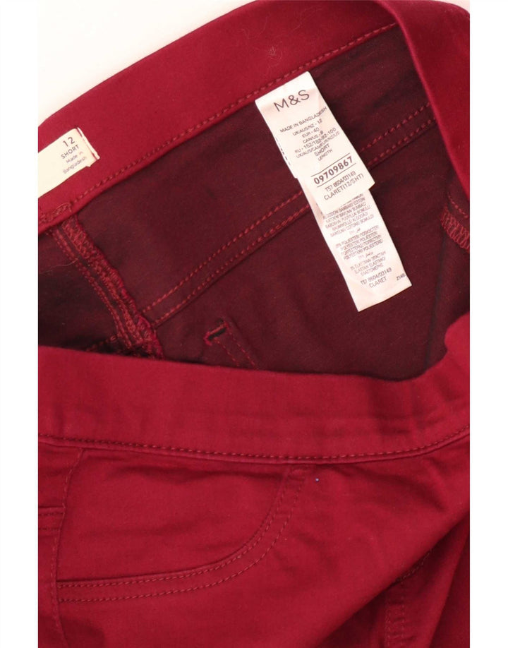 Marks & Spencer Dame Jegging Jeans UK 12 Medium W30 L26 Rød Bomuld