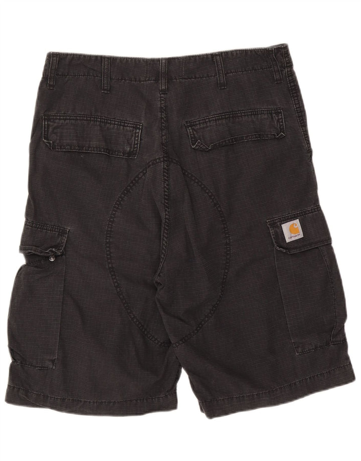 Carhartt Herre Cargo Shorts W32 Medium Sort Bomuld