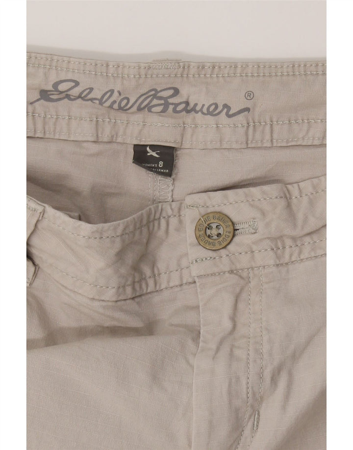 EDDIE BAUER Womens Cargo Capri Trousers US 8 Medium W30 L24 Grey Cotton Vintage Eddie Bauer and Second-Hand Eddie Bauer from Messina Hembry 