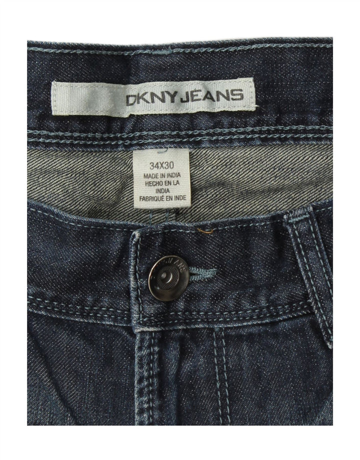 DKNY Straight Jeans til mænd W34 L30 Marineblå Bomuld