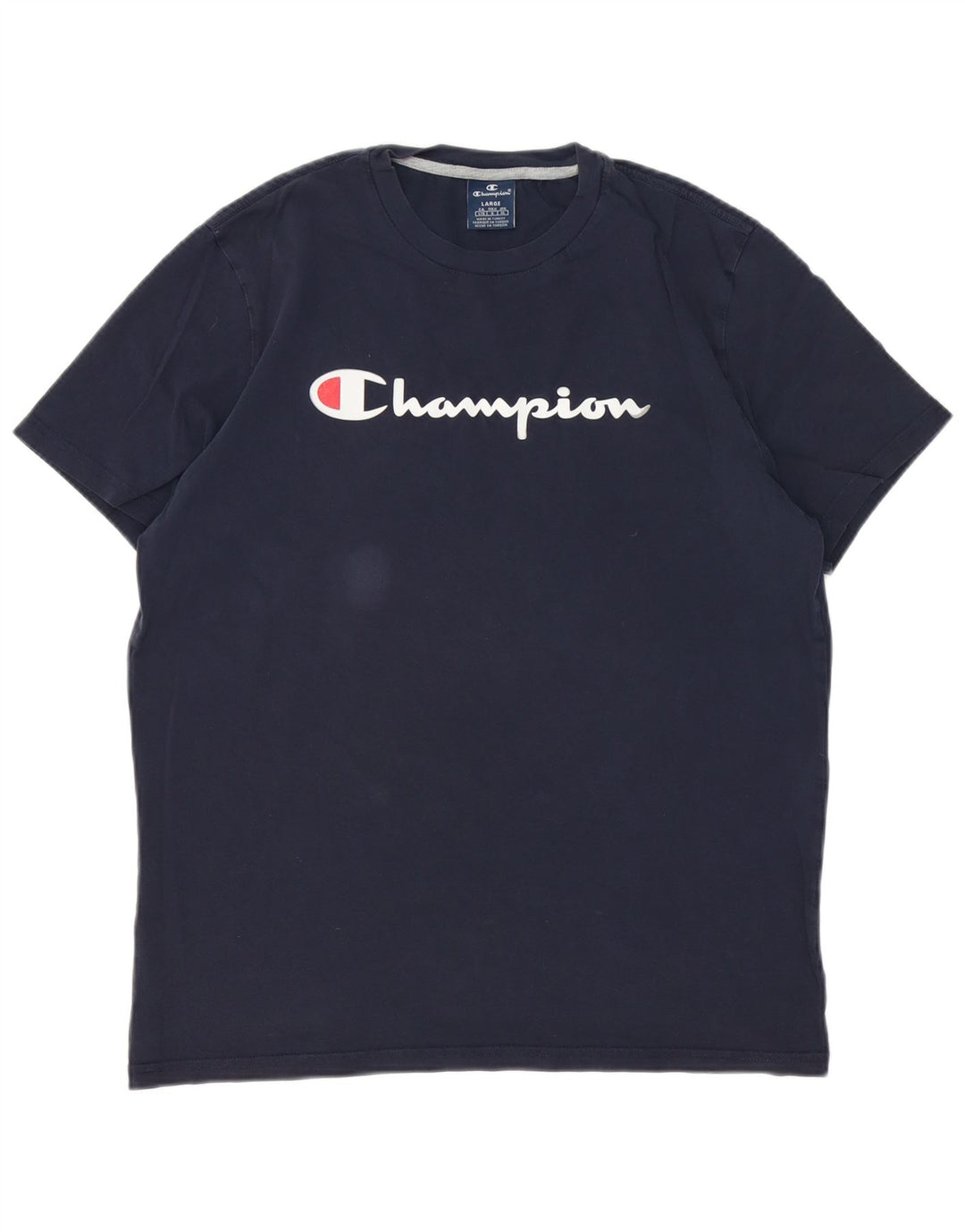 Champion Herre Grafisk T-Shirt Top Stor Marineblå