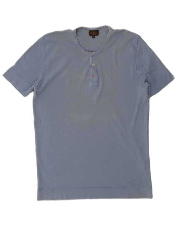 Calvin Klein Herre T-Shirt Top Stor Blå Bomuld