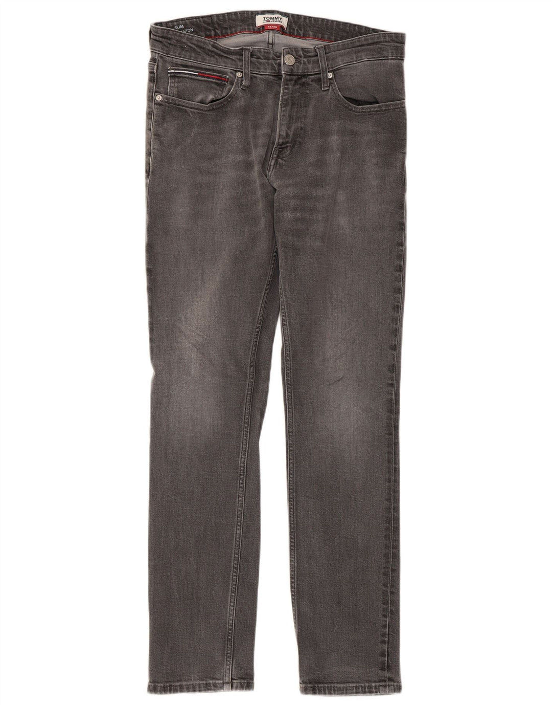 TOMMY HILFIGER Herre Scanton Slim Jeans W32 L30 Grå Bomuld