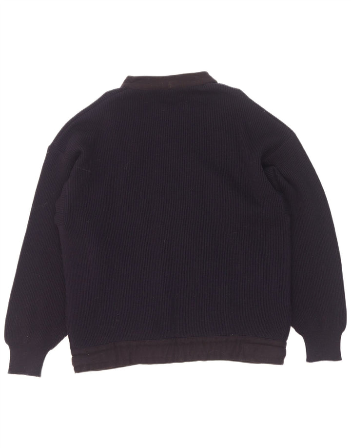 Ruffo herre cardigan sweater XL marineblå