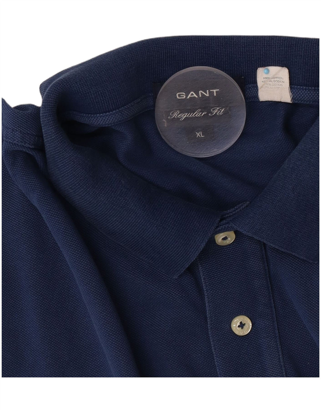 Gant Regular Fit Polo Shirt XL Marineblå Bomuld