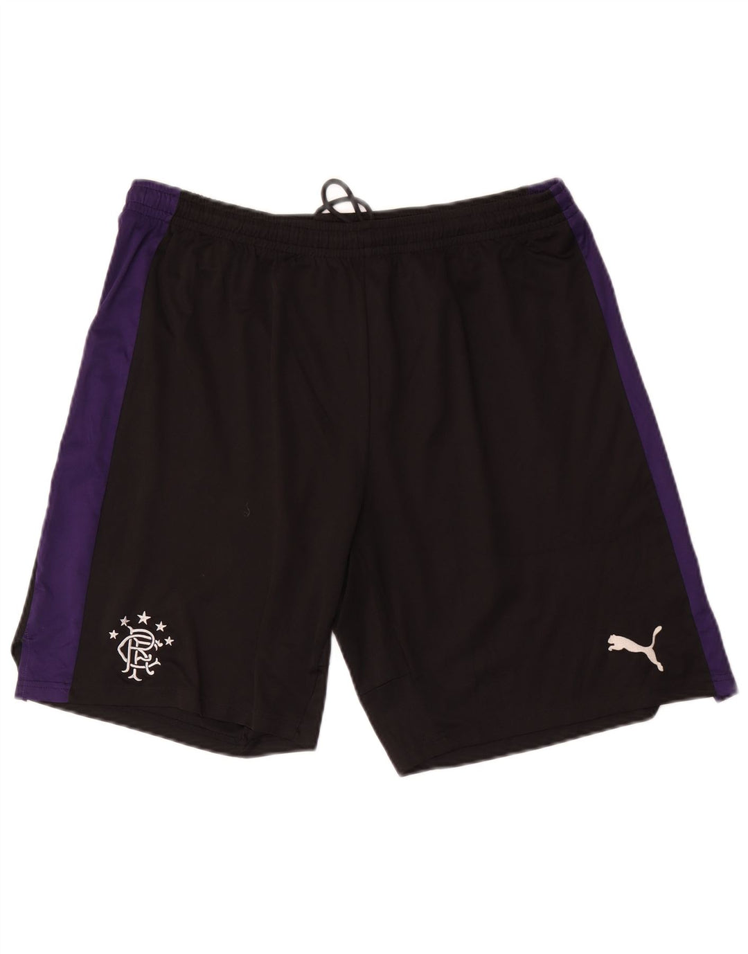 Puma Herre grafiske sportsshorts XL Sort Colourblock