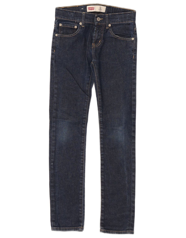 Levi's Girls 510 Skinny Jeans 9-10 år W23 L27 Marineblå Bomuld