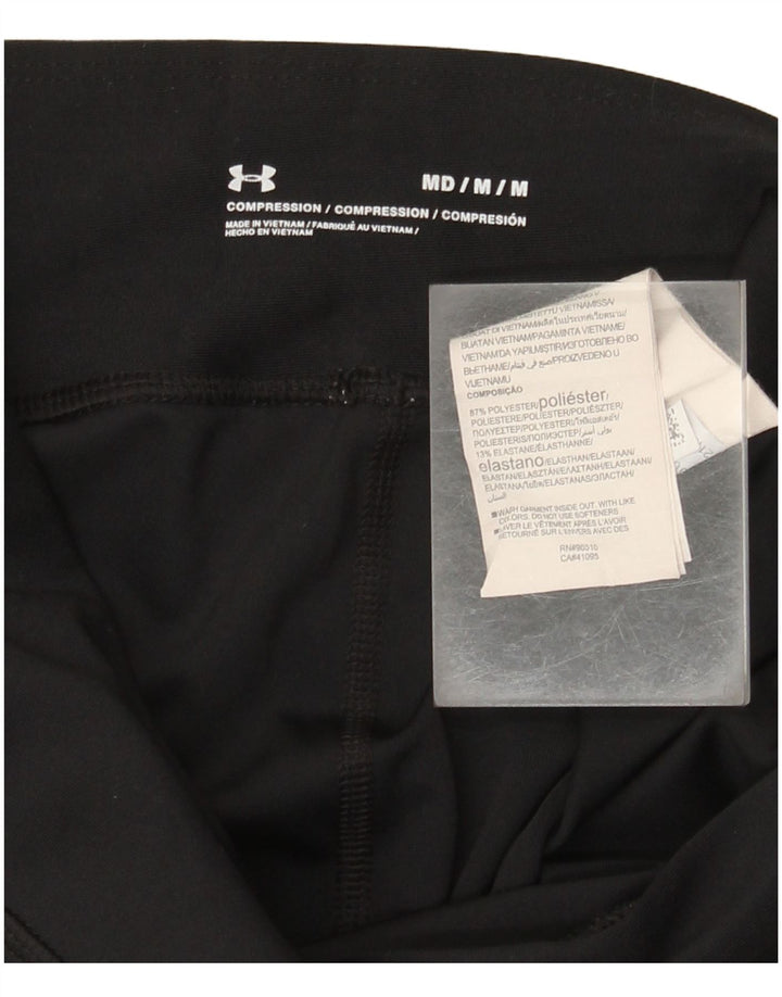 Under Armour Grafiske Leggings til kvinder UK 12 Medium Sort Polyester