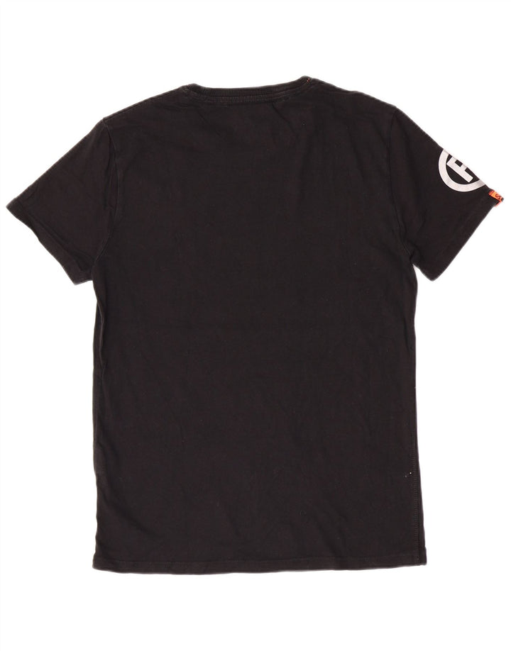 Superdry Herre grafisk T-shirt Top Medium Sort Bomuld