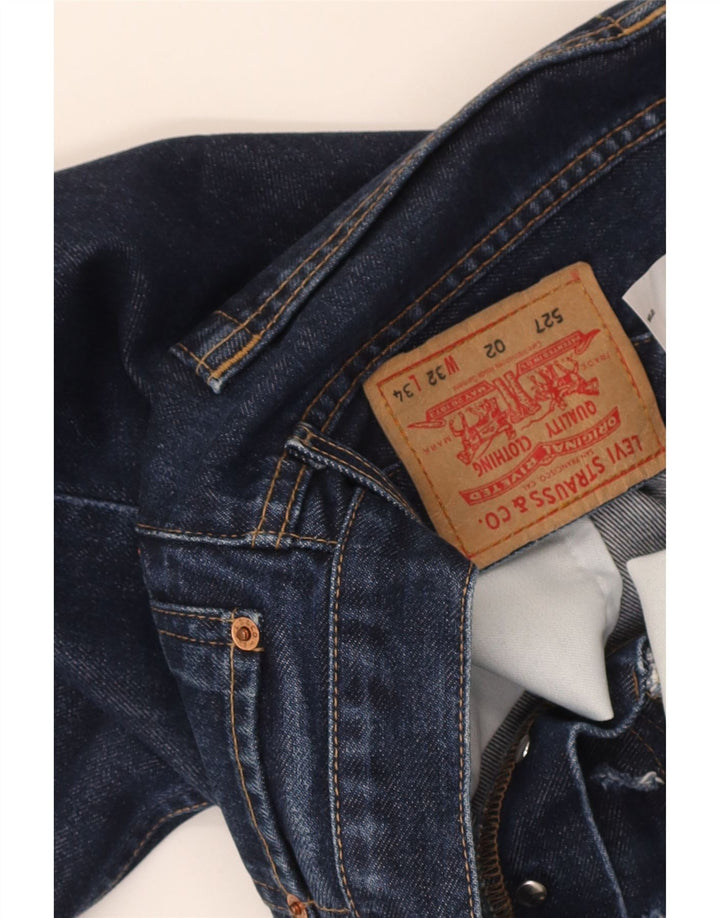 Levi's Herre 527 Bootcut Jeans W32 L27 Marineblå Bomuld