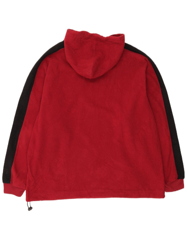 NFL Herre Redskins Graphic Fleece Hoodie Jumper XL Burgundy Colourblock