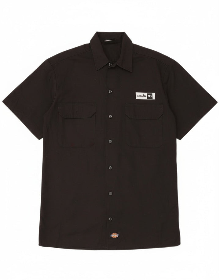 Dickies Kortærmet Herreskjorte XS Sort Polyester