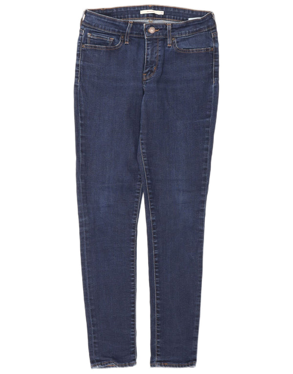 Levi's Womens 711 Skinny Jeans W29 L32 Blue Cotton