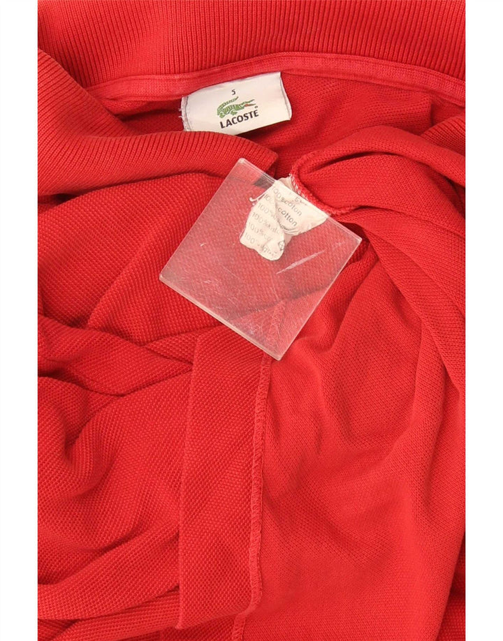 Lacoste Herre Polo Shirt Str. 5 Large Rød Bomuld Klassisk
