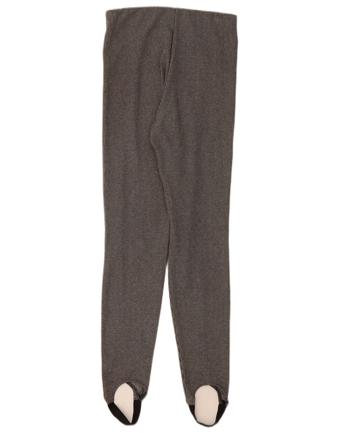 Zara Dame Stigbøjle Casual Bukser UK 12 Medium Grey Houndstooth