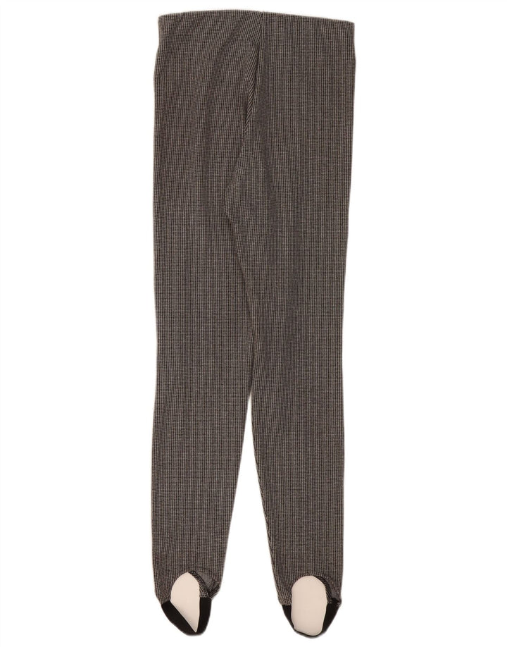 Zara Dame Stigbøjle Casual Bukser UK 12 Medium Grey Houndstooth