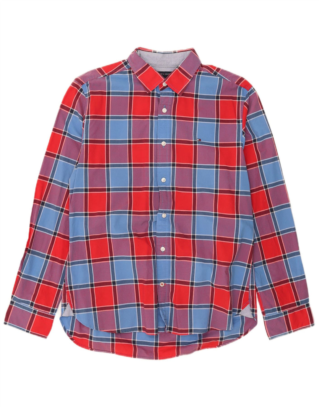 Tommy Hilfiger Herreskjorte Medium Flerfarvet ternet bomuld